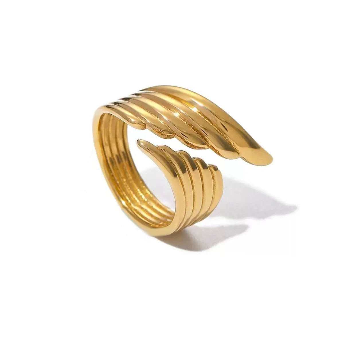 Wasserdichter, hohler Edelstahl-Fingerring der Spitzenklasse, trendig für Frauen, personalisierter Schmuck Großhandel