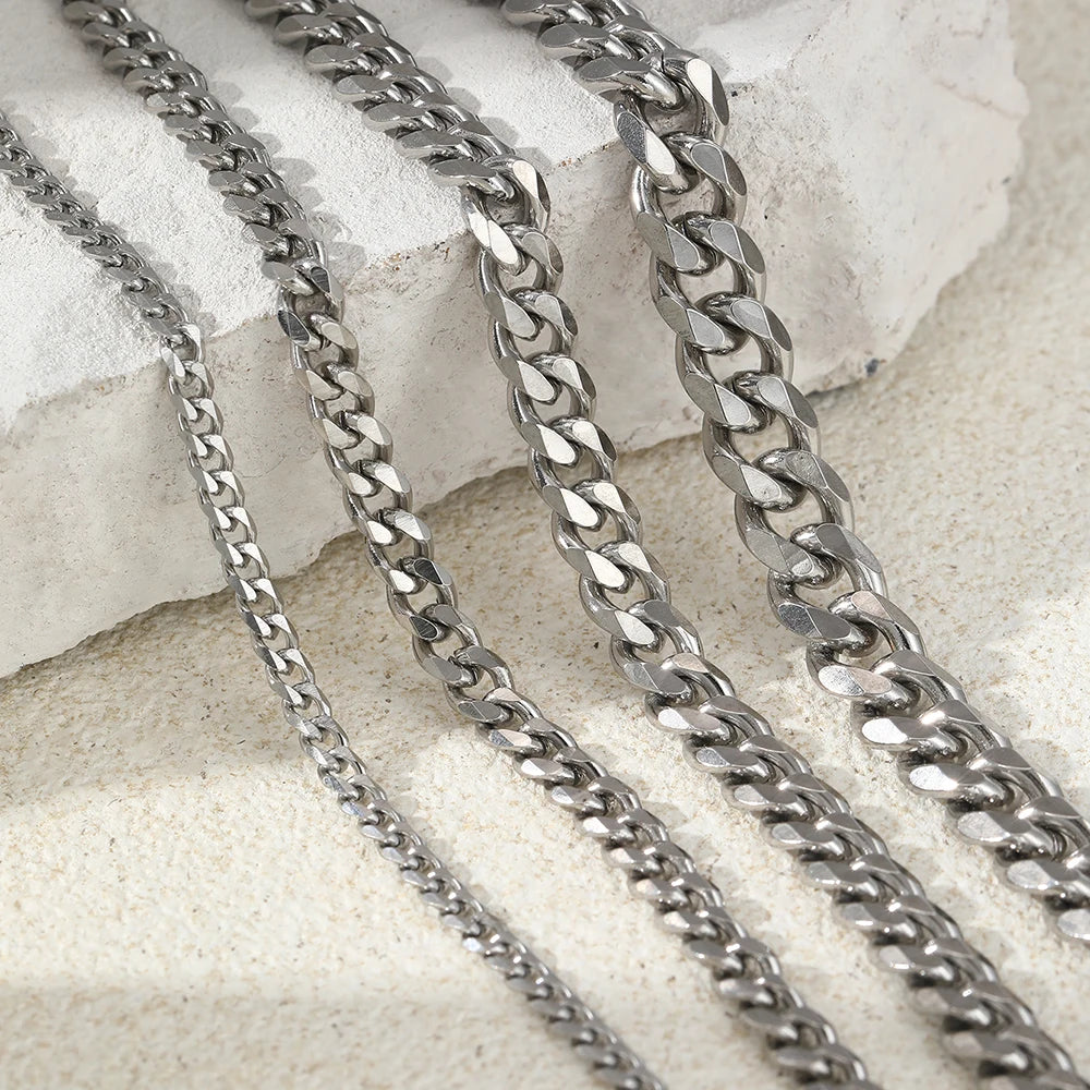 Stainless steel anklet Multiple chain thickness specifications Classic fashion anklet For Women Jewelry Creative Fashion Gifts