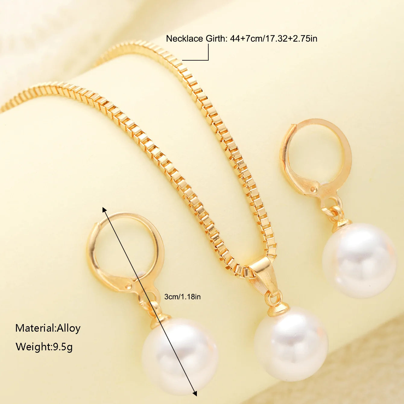 Juego de joyas de perlas de moda para mujer, pendientes colgantes, collar con colgante, atuendo simple y delicado de uso diario, accesorios de fiesta