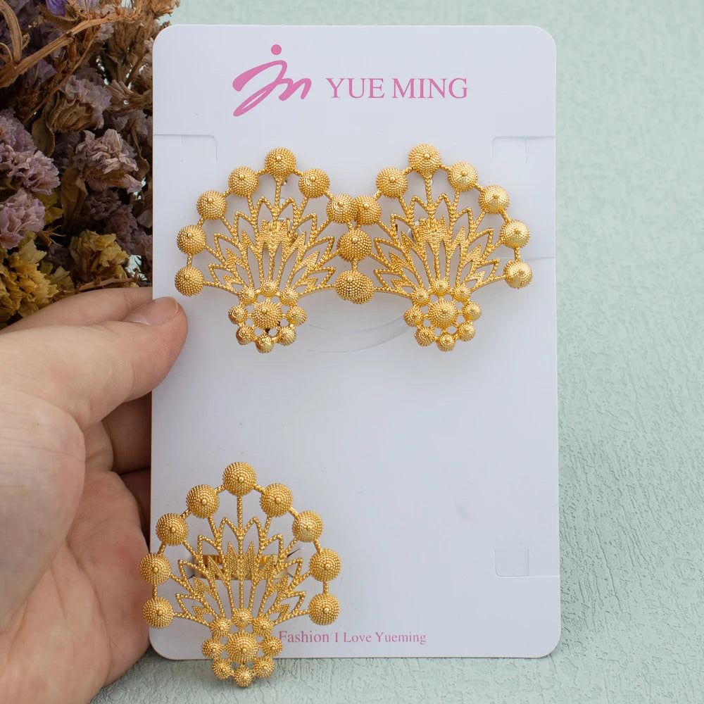 Große Statement-Ohrringe aus Gold, Ring-Schmuck für Damen, Punk Vintage Gold Silber Farbe Geometrisch Metall Hängende Ohrringe