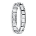 Hapiship New Women's Jewelry 9mm Width Itanlian Elastic Charm Bracelet Fashion Stainless Steel Bangle ST-