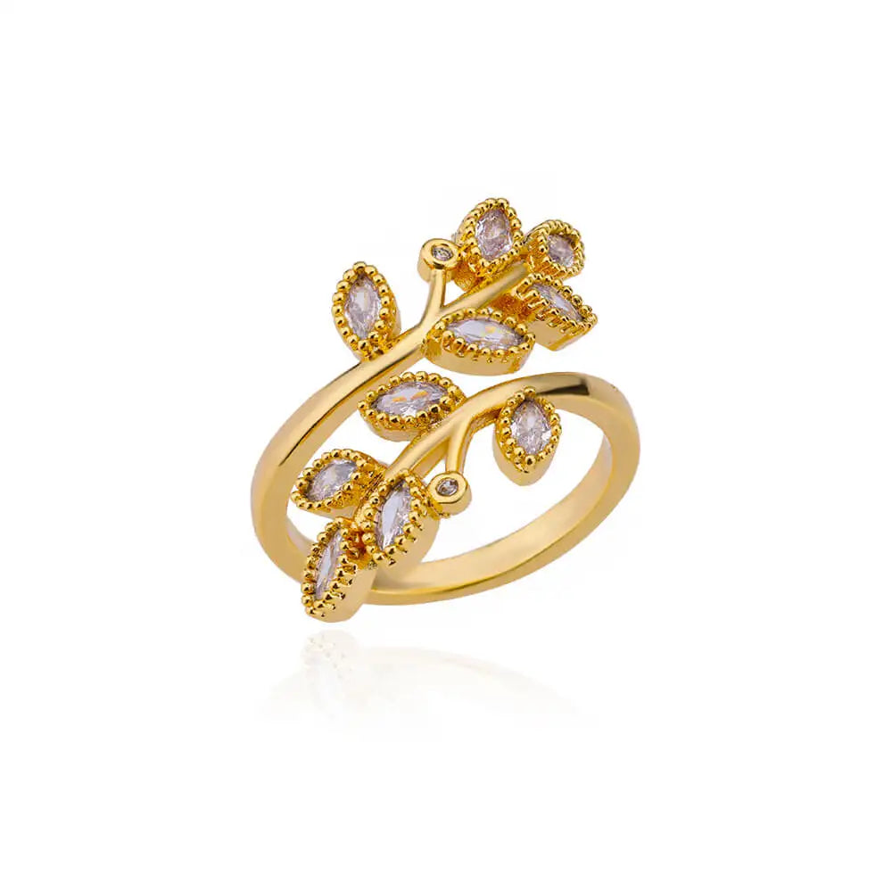 Pinky Zirkon Ring für Damen Edelstahl Goldfarben Ring 2025 Trend Paar Wasserdicht Ästhetisch Hochzeit Y2K Schmuck Anillos