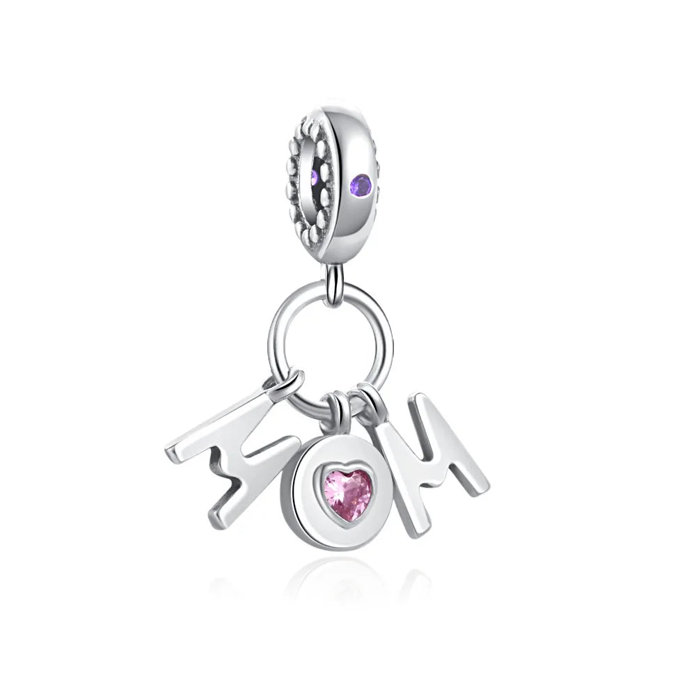 2026 Neue S925 Silber Roboter Kreuz Digital Anhänger, Geeignet für Original Armbänder, DIY Zubehör, Damen Charms Schmuck Geschenke