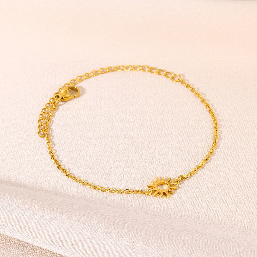 Edelstahl-Imitationsperlen-Fußkettchen für Damen, goldfarbene Kette, Knöchel-Armband, Fußkettchen, Sommer-Strandschmuck-Accessoires, Geschenk