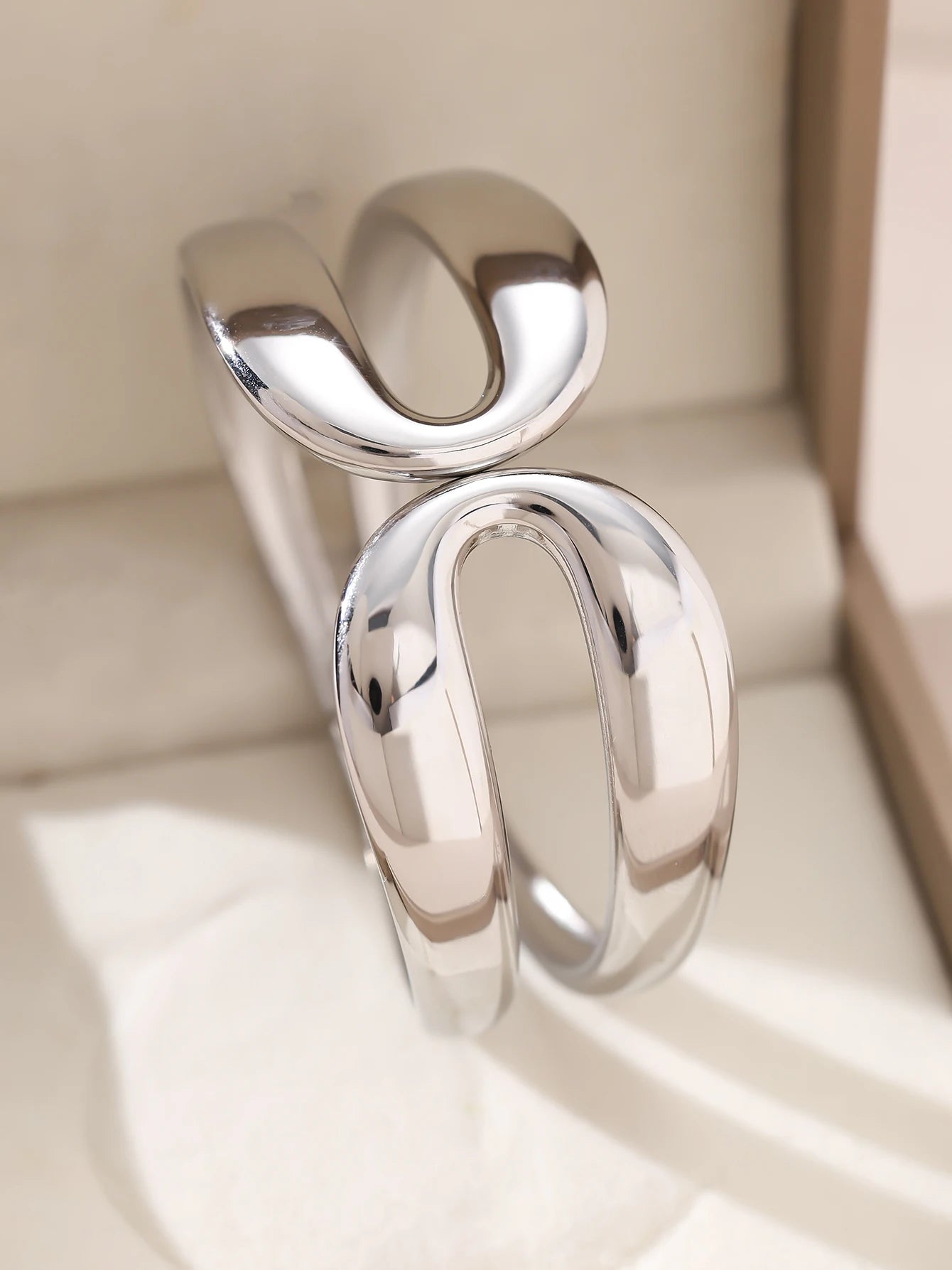 1 Stück/Set Damen Hochzeitsschmuck Party Feiertag Valentinstag Geschenk Edelstahl Armband 18K vergoldet Armband