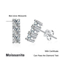 NeeTim 1.2cttw Voll Moissanit Ohrstecker für Frauen 3.5mm Edelstein Labor Diamant Ohrstecker 925 Sterlingsilber Schmuck