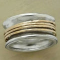 Fashion Minimalist Double Color Inlay Zircon Ring For Women Birthday Party Jewelry Custom Jewelry