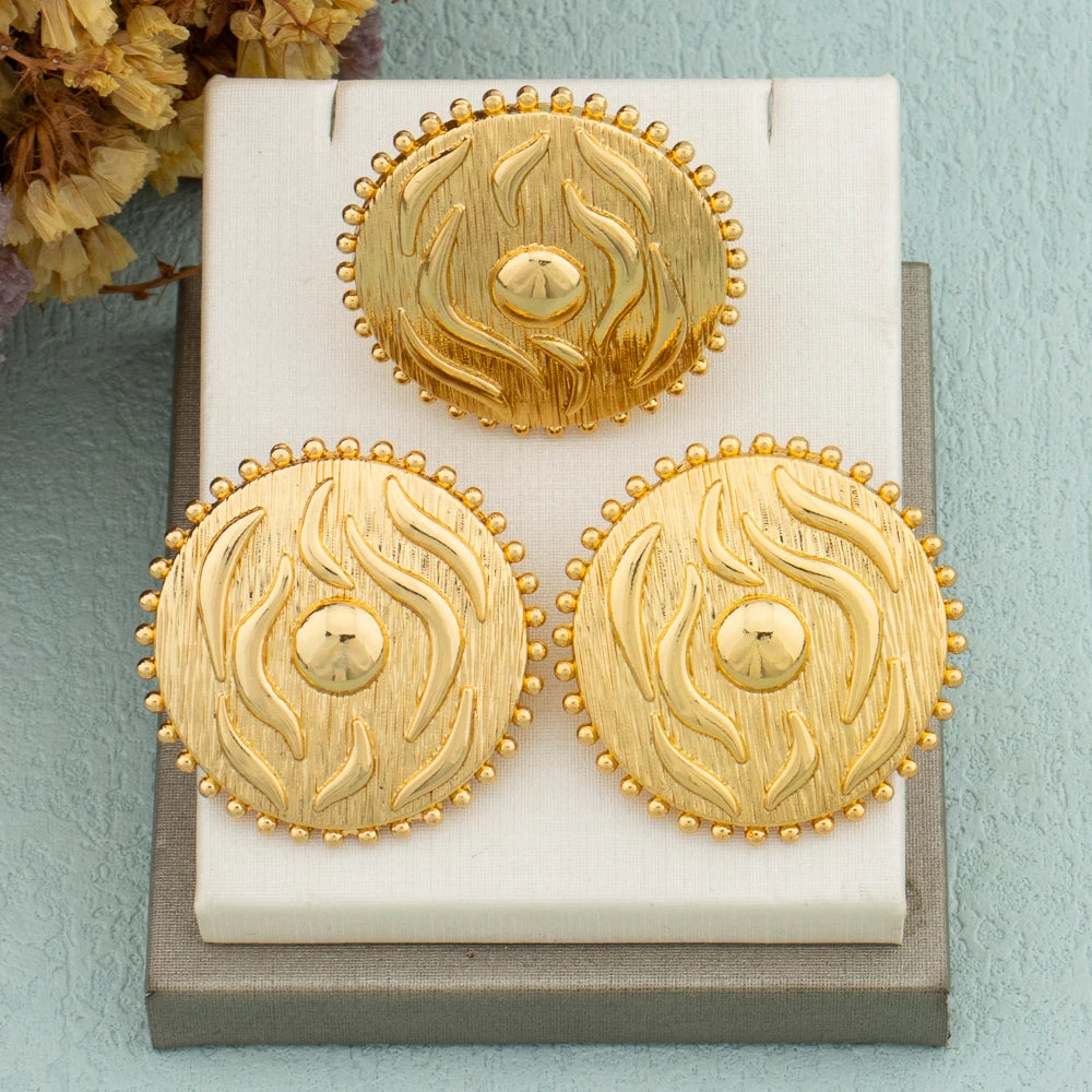 Große Statement-Ohrringe aus Gold, Ring-Schmuck für Damen, Punk Vintage Gold Silber Farbe Geometrisch Metall Hängende Ohrringe