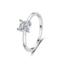 NeeTim 0,6 Karat Prinzessin Moissanit Verlobungsring Damen Heiratsantrag Brautringe Sterlingsilber Ehering mit Zertifikat