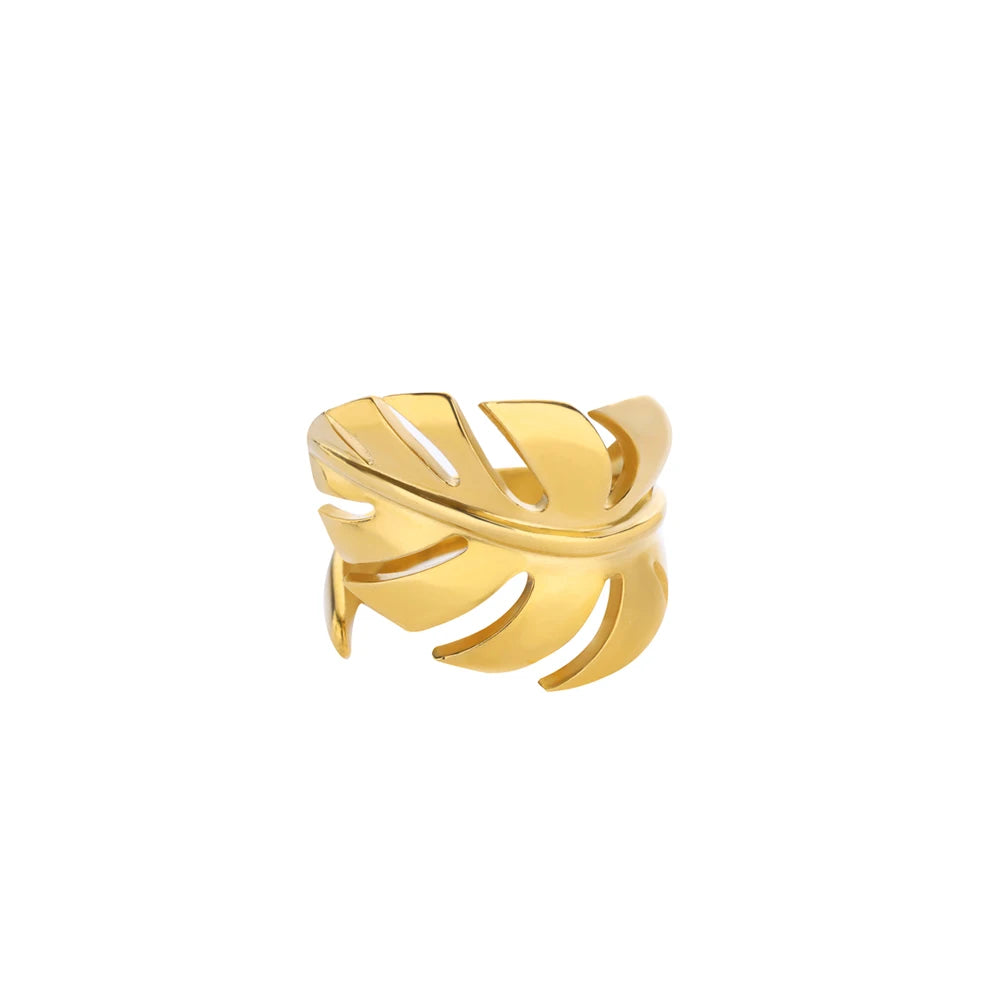 Edelstahl Übertrieben Große Blumenringe Für Frauen Gold Farbe Sonnenblume Fingerring Weiblich Mode Ästhetischer Schmuck Geschenk