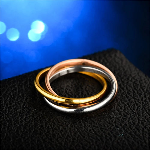 Anti-Angst Entspannungsringe Für Paare Rotierende Edelstahl Mond- und Stern-Liebesband Fidget-Ringe Anillo Antiestres
