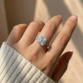 Anillos de mujer de plata de ley 925 con circonita para fiestas de compromiso, accesorios de nuevo diseño