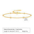 Edelstahl Glücksbringer Böses Auge Fußkettchen Armband für Frauen, blaues Auge Perlenkette Fußkettchen Sommer Strand Glücksbringer Amulett Geschenk