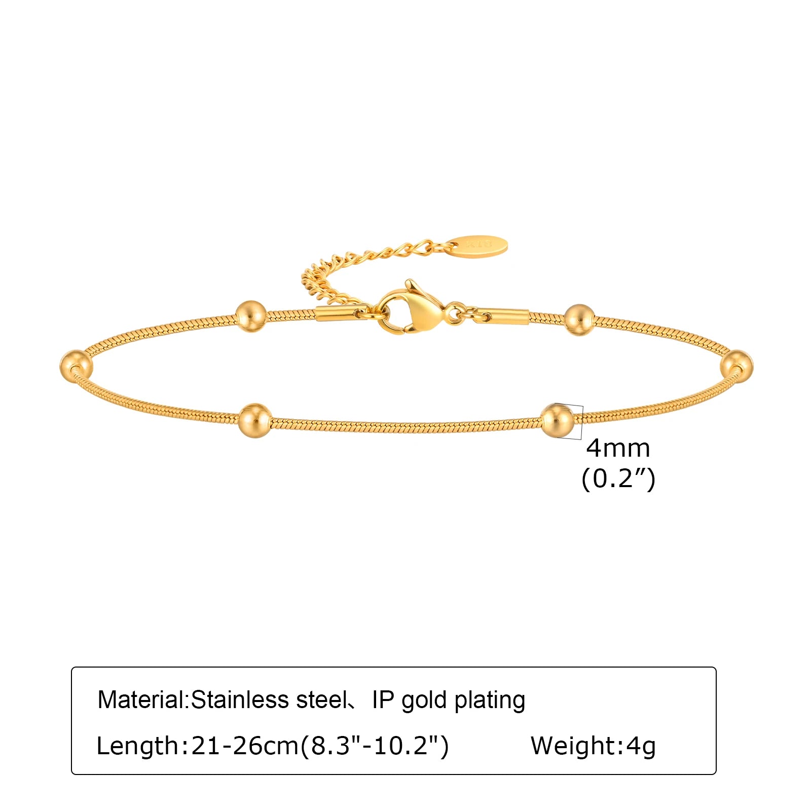 Edelstahl Glücksbringer Böses Auge Fußkettchen Armband für Frauen, blaues Auge Perlenkette Fußkettchen Sommer Strand Glücksbringer Amulett Geschenk