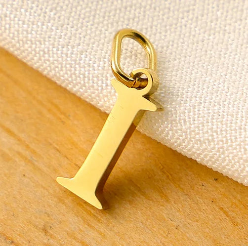 10PCS 26 Letters Stainless Steel Cut Alphabet Pendant for DIY Woman Necklace Ladies Jewelry Accessories Wholesale Dropshipping