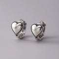 925er Sterling Silber Herz Ring Ohrringe für Damen Hochzeit Luxus Schmuck Freunde Geschenk Schmuck Kostenloser Versand Argent 925