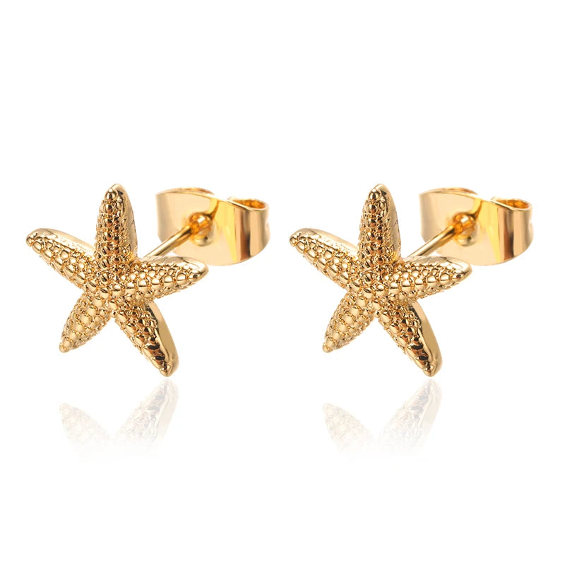 Freshwater Pearl Jewelry Set Shell Starfish Star Necklace Anklet Sets For Women Fashion Stainless Steel Chain Party Daily Gifts