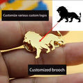 Custom Any Logo Image Brooch Stainless Steel Pins For Men Gentlemen Clothing Accessories Wedding Birthday Brooches Jewelry Gift
