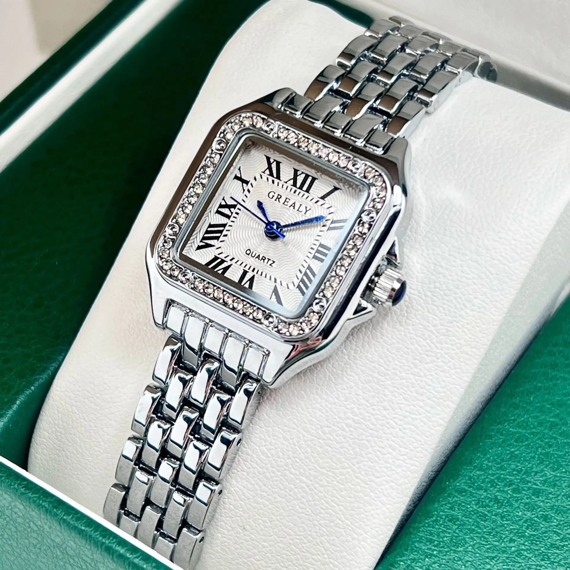 Neue Damenuhr Leichte Luxusmarke Business Gold Edelstahl Damenmode Quarzuhren Weibliche Uhr Armband Armbanduhr
