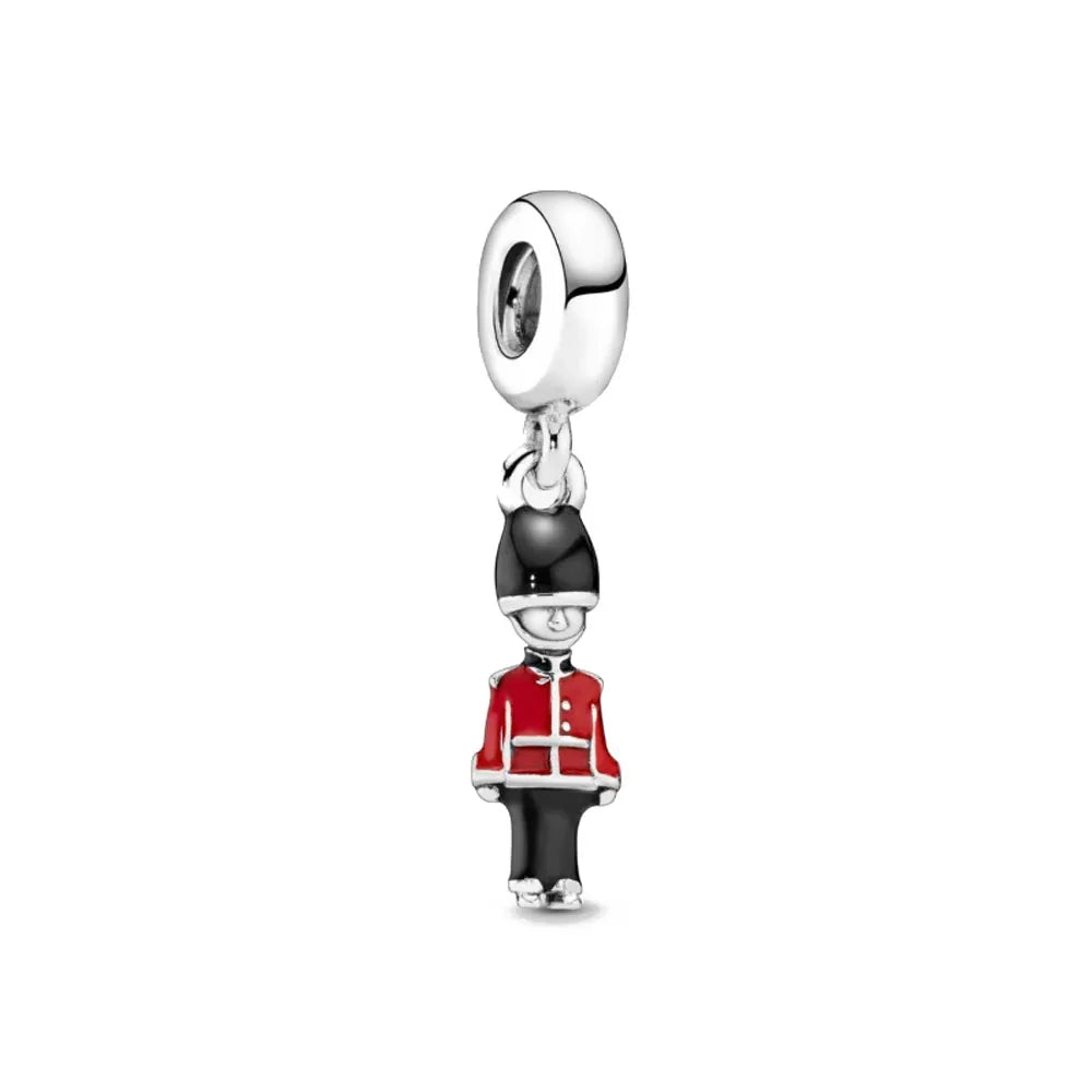 Heiß verkaufter Weihnachts-Weihnachtsmann 925er Silber Charm Bead passend für europäische Armband-Armreifen Damenhalskette Schmuck