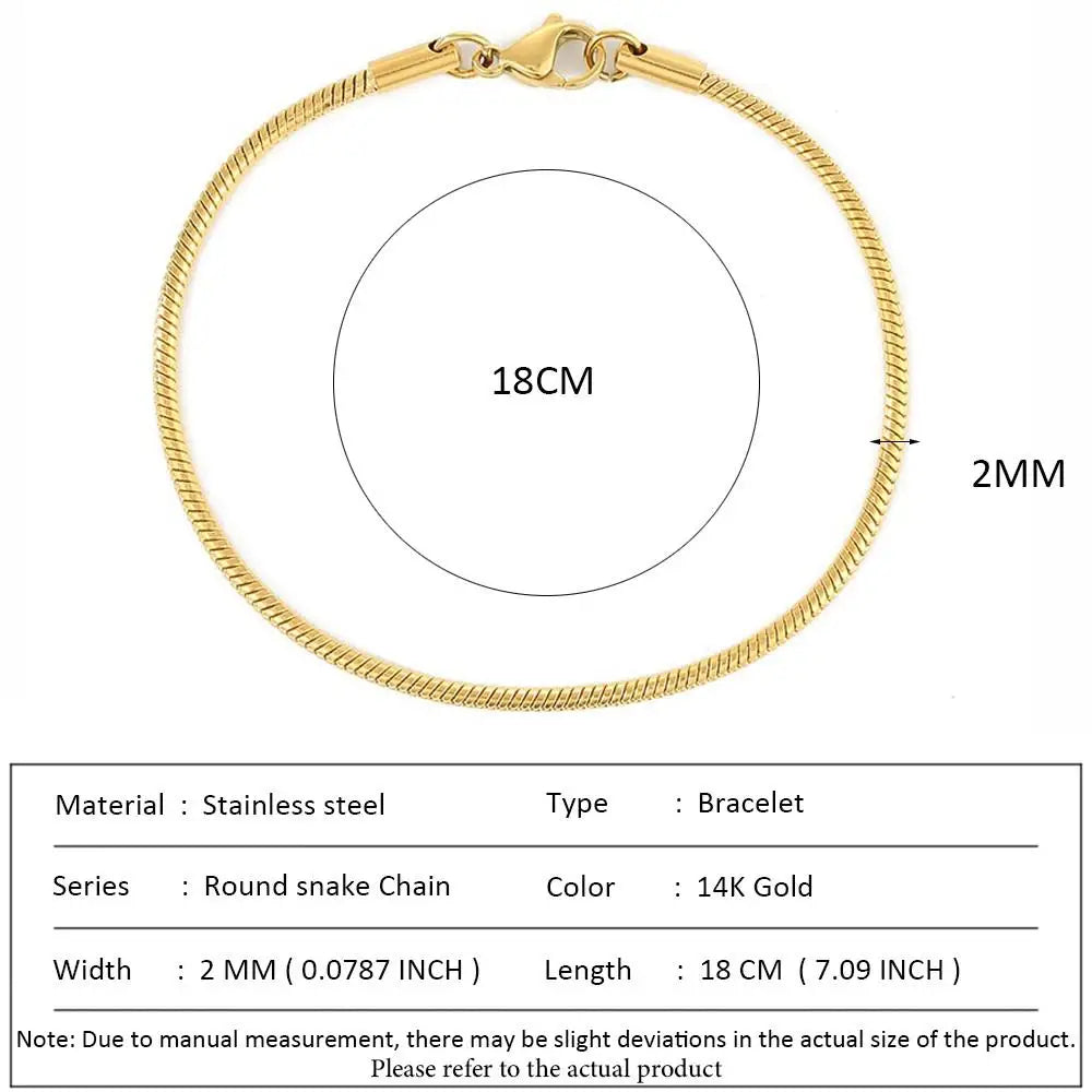 SUNIBI Klassische Schlangenkettenarmbänder für Damen, Trendige Mode, Edelstahl-Kubakettenarmband, Trendige Damengeschenke, Schmuck
