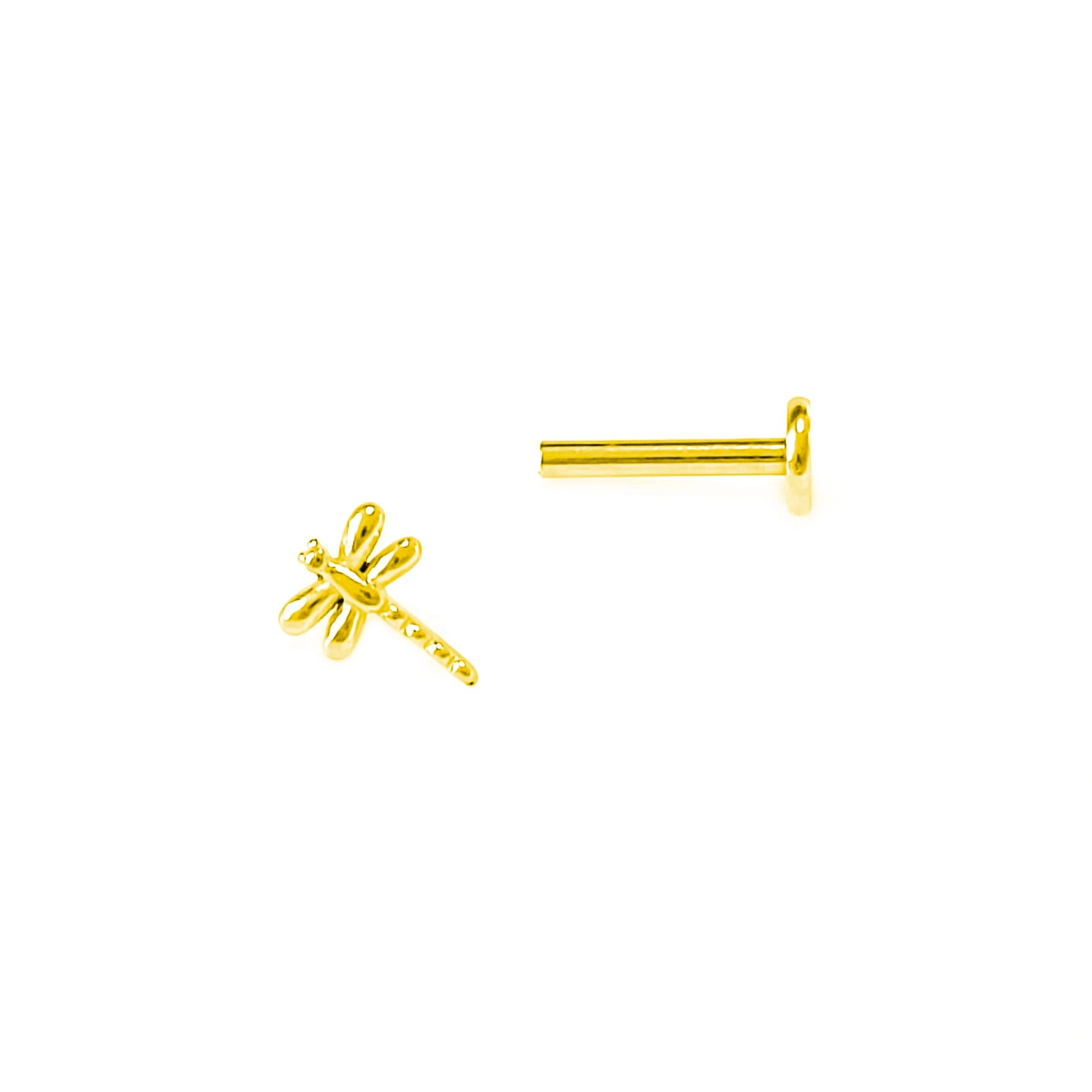 Piercing Labret de Rosca Interna Rayo Corona Abeja Flores Cartílago Pendiente Trago Conch Acero Inoxidable 316L Joyería Corporal