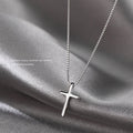 Colgantes de cruz de plata de ley 925, collares femeninos para mujer, joyería de calidad de lujo, dijes exquisitos y elegantes, accesorios de plata 925