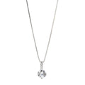 925 Sterling Silver Neck Choker Chain Round Zircon Pendants Necklaces Women Jewelry Exquisite Elegant Charms Accessories