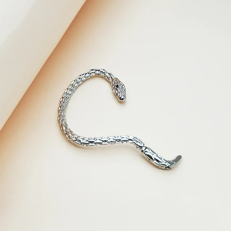 Personalisierte gotische, gewundene Schlangen-Ohrklemme, trendiger Avantgarde-Hip-Hop Party Charm, Damenschmuck-Accessoires