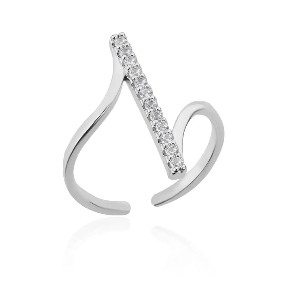 Zirkon Geometrische Ringe für Frauen Goldfarben Edelstahl Öffnungsring Luxus Hochzeitsfeier Ästhetischer Schmuck Geschenk Femme 2024