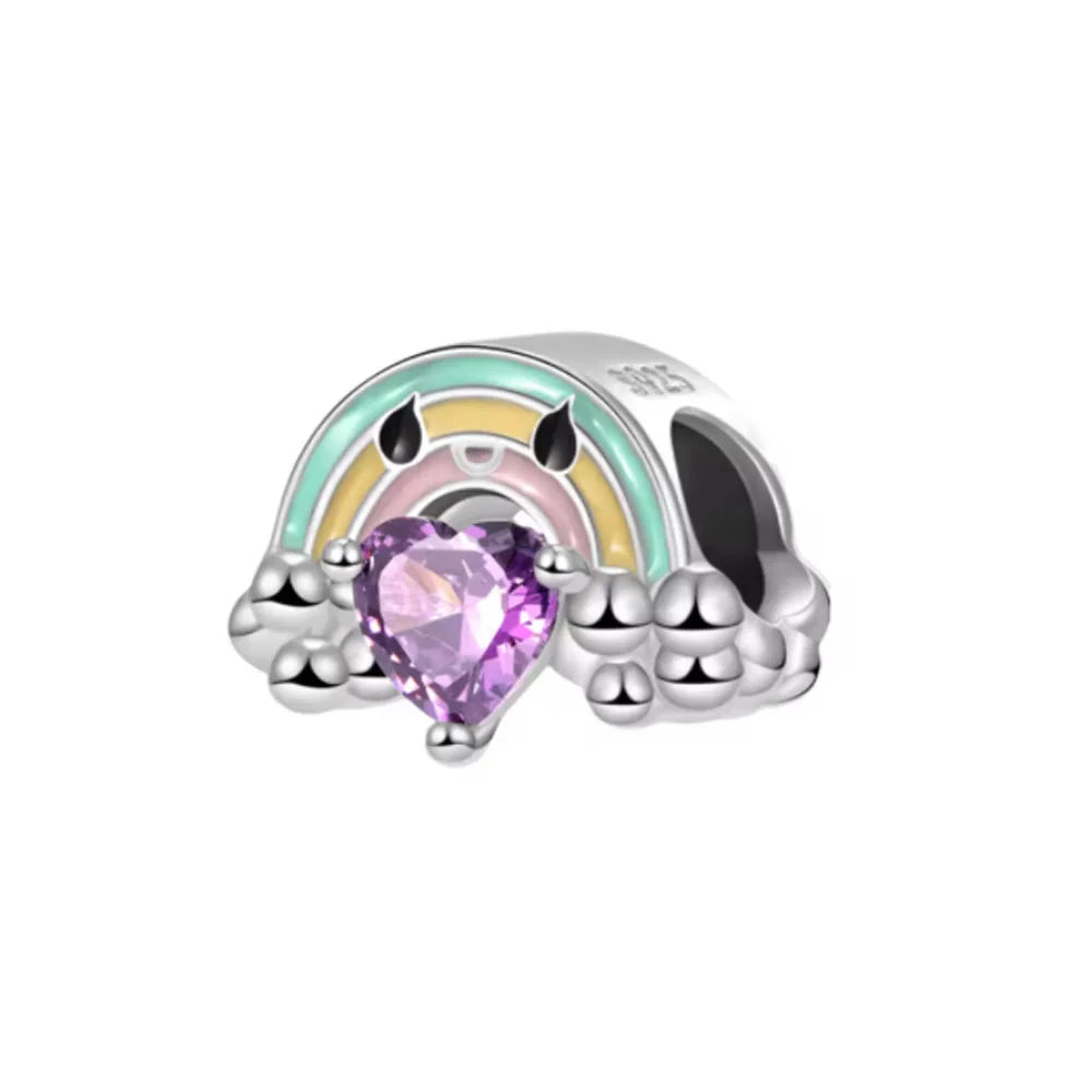 2026 925 Silber Blume, Schmetterling, Highland-Kuh, Motorrad-Anhänger passend für europäisches Original-Armband DIY Schmuck Exquisiter Schmuck