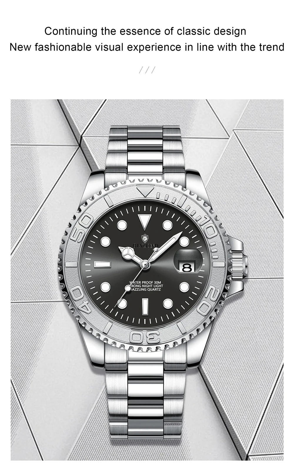 Nuevo Reloj Automático para Hombre, Bisel Deportivo, Digital Gris, Relojes de Lujo para Hombre, Relojes de Pulsera de Cuarzo de Moda, Regalos para Hombre, Todo por 1 Real