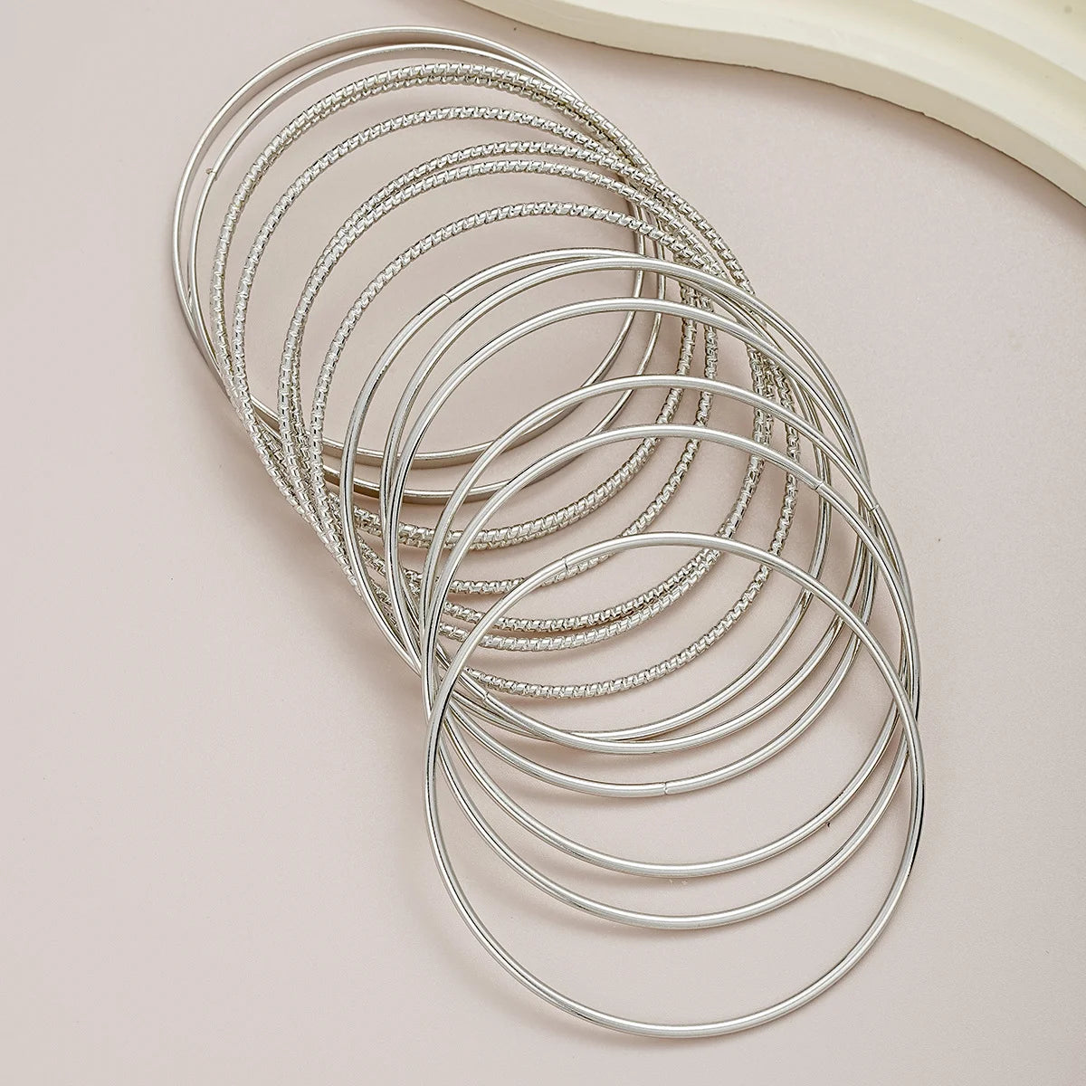 14-teiliges trendiges, übertriebenes Metallarmband-Set für Damen, Boho dickes Charm Curb Cuban Armband Armreifen Modeschmuck Geschenk 2024