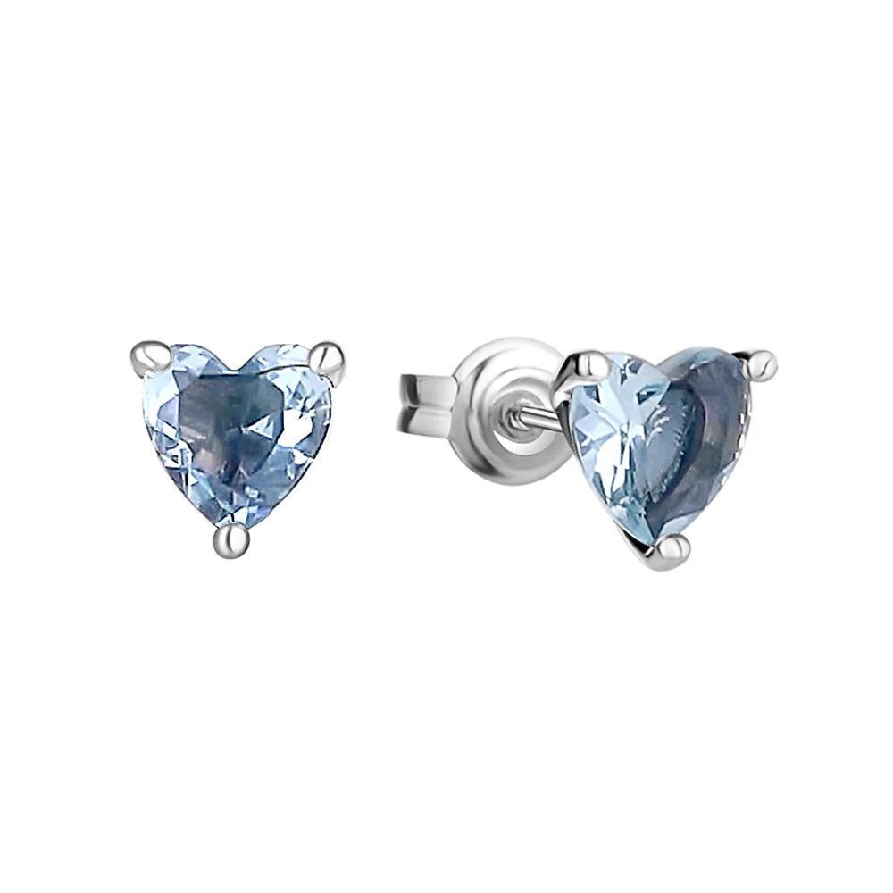 Weihnachtsgeschenk Bestseller 925er Silber blauer Stein Blumen Ohrstecker passend für Damen Festival Exquisiter Charm Schmuck Geschenke