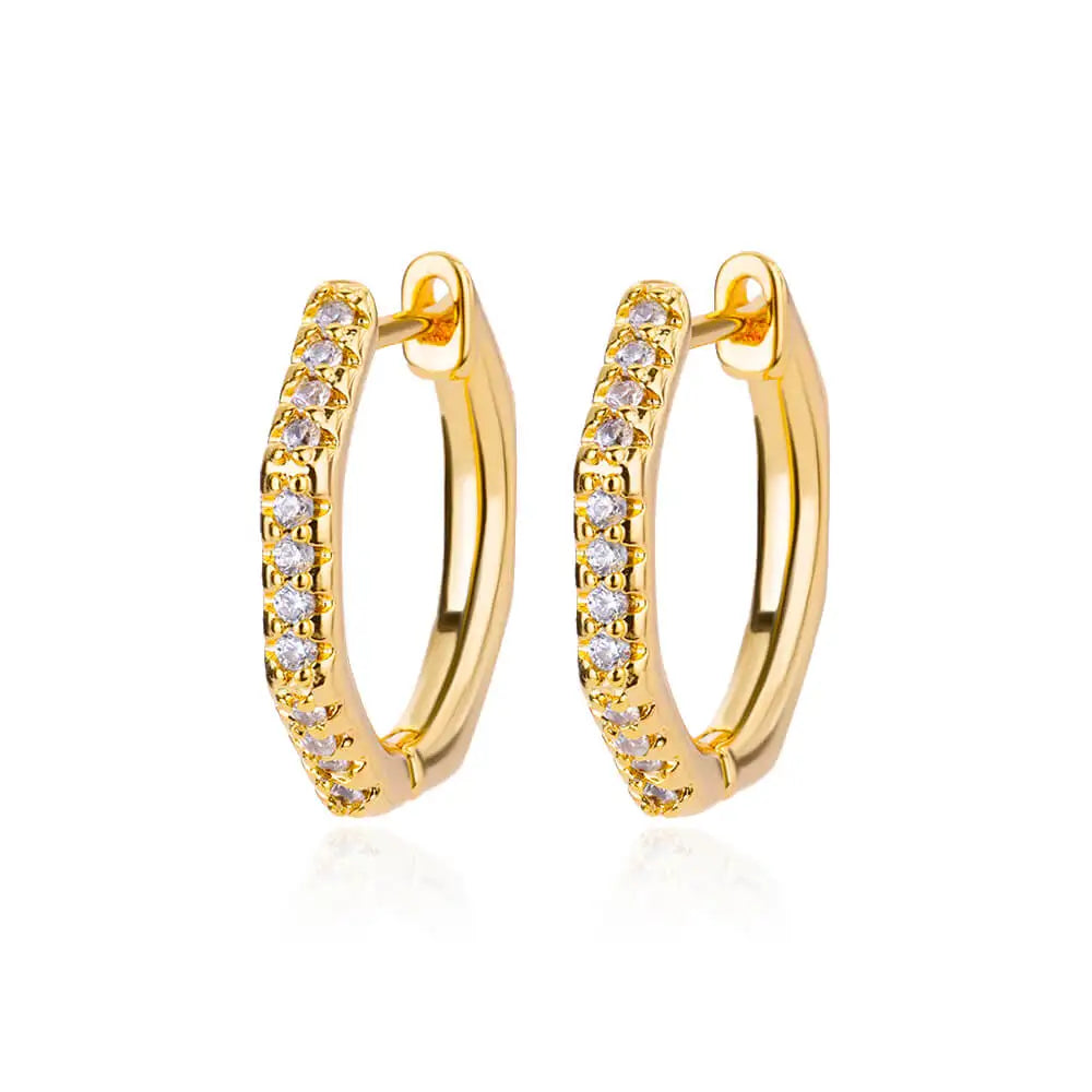 Zirkon Ohrhänger Ohrringe für Frauen Edelstahl Creolen Piercing Ohrringe Trending 2024 Neuer Schmuck Ohrringe Damen Bijoux Femme