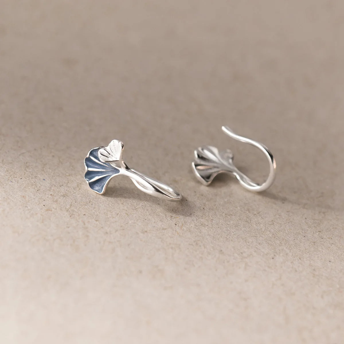 Ohrstecker aus 925er Sterlingsilber mit Ginkgoblatt für Damen, luxuriöser Qualitätsschmuck, Accessoires, Großhandel, Trend 2024, Geld 925