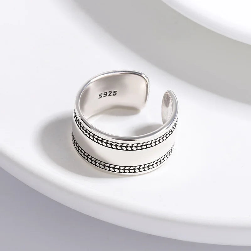 925 Sterlingsilber Glatte Oberfläche Einfache Ringe für Frauen Hochzeit Luxus Schmuck Accessoires Großhandel Kostenloser Versand Schmuck