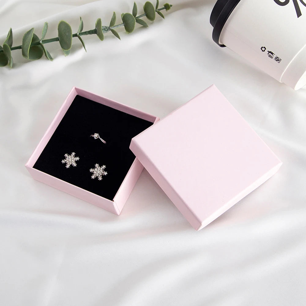 24 personalisierte Schmuckschachteln aus Papier mit Logo, Gastgeschenke für Hochzeiten, Ring-, Ohrring-, Halsketten-, Anhänger-, Armband-, Stecker-, Beutel- und Aufbewahrungsverpackungen