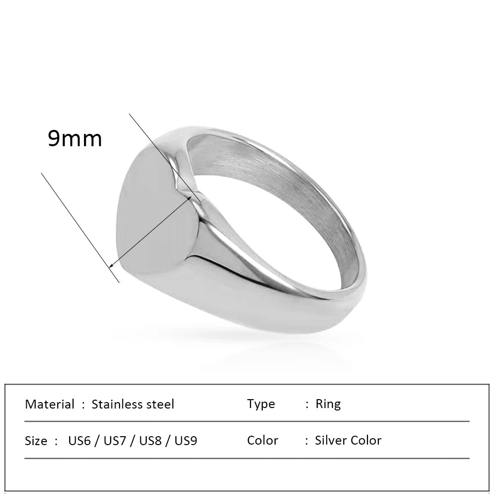 Anillo de acero inoxidable impermeable para mujer, anillo de corazón que no se decolora, anillos de metal elegantes, joyería sencilla, novedad, venta al por mayor, Dropshipping