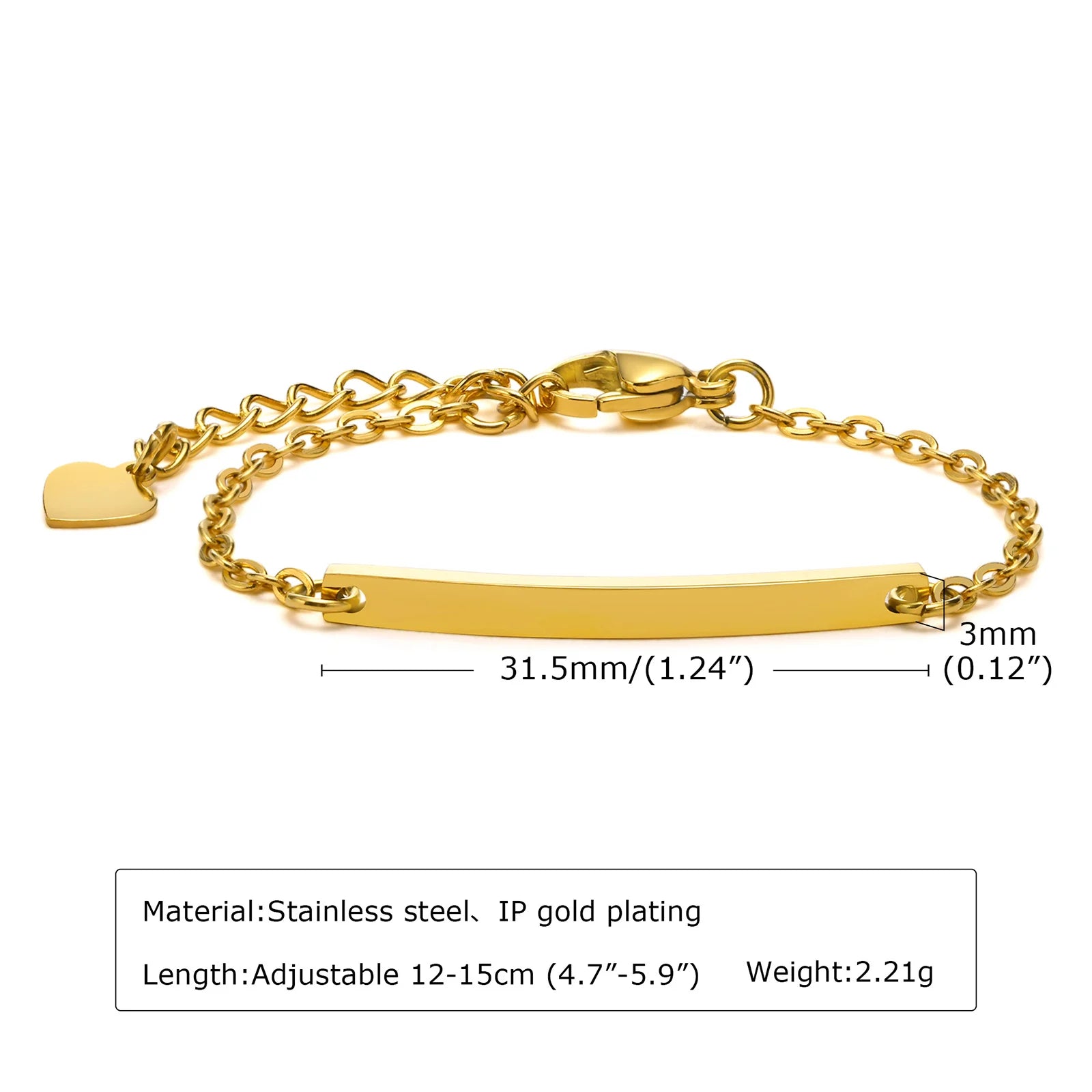 Personalisiertes Armband für kleine Jungen Mädchen, Edelstahl gravierter Name Datum Sohn Tochter Mama Taufgeschenk