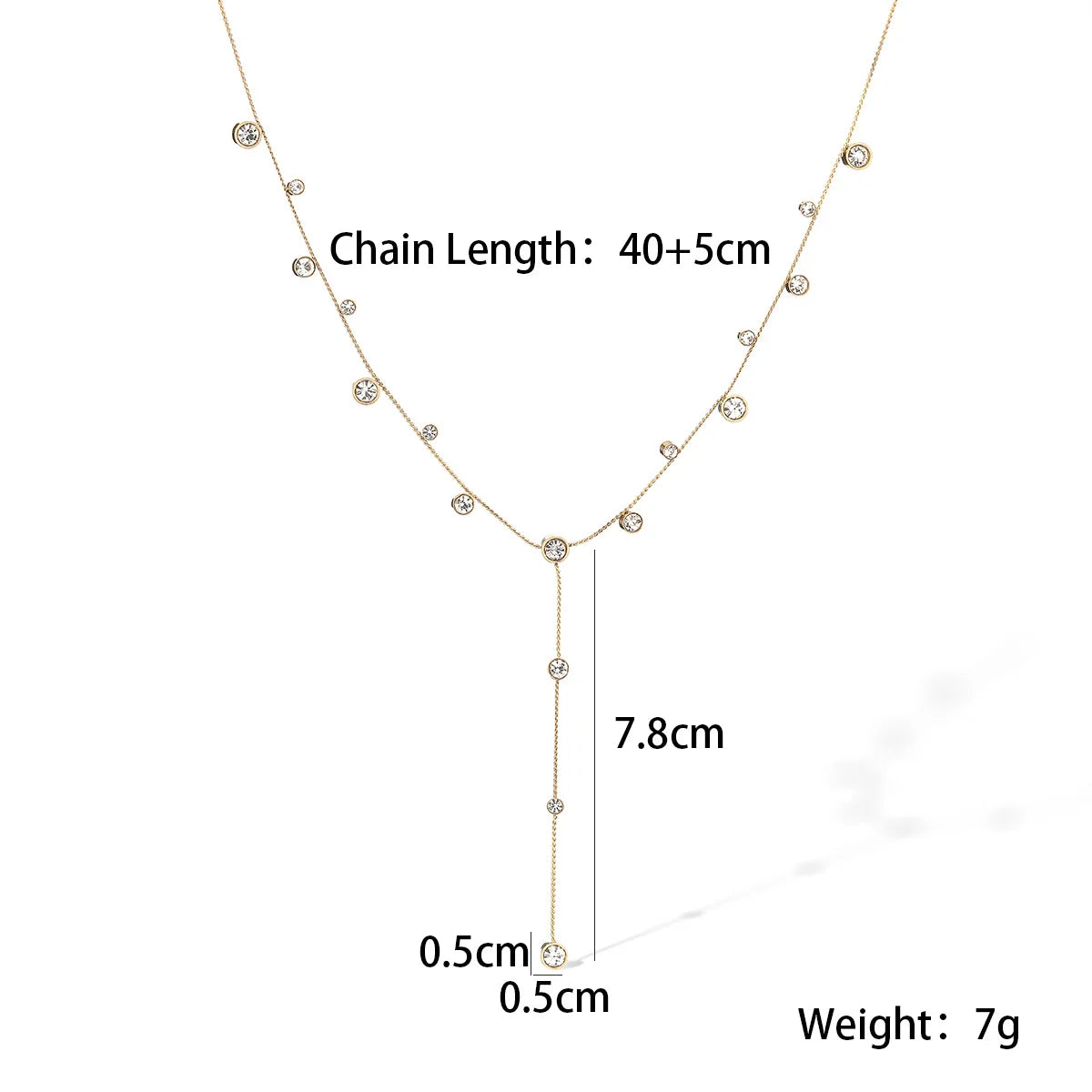 2025 New Arrival Shiny AAA CZ Zircon Silver/Gold Color Choker Necklaces For Elegant Women Stainless Steel Jewelry