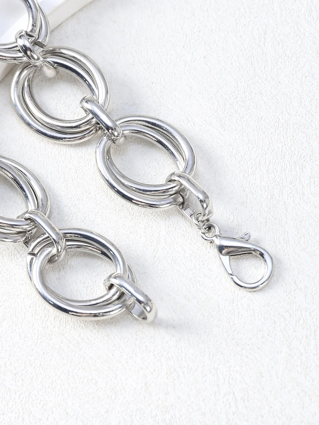 Armbänder aus rostfreiem Stahl mit ovalen Gliedern für Damen und Mädchen, filigrane, einfache, minimalistische Metall-Glieder-Armbänder