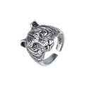 925er Sterlingsilber Tiger Verstellbare Ringe für Damen Verlobung Damenschmuck Accessoires Schmuck