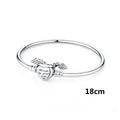 Armbänder Armreifen aus echtem 925er Sterlingsilber, Liebes-, Familien-, Freundschafts-Herz-Anhänger-Perlen-Armreif für Frauen, DIY-Luxus-Schmuckgeschenk