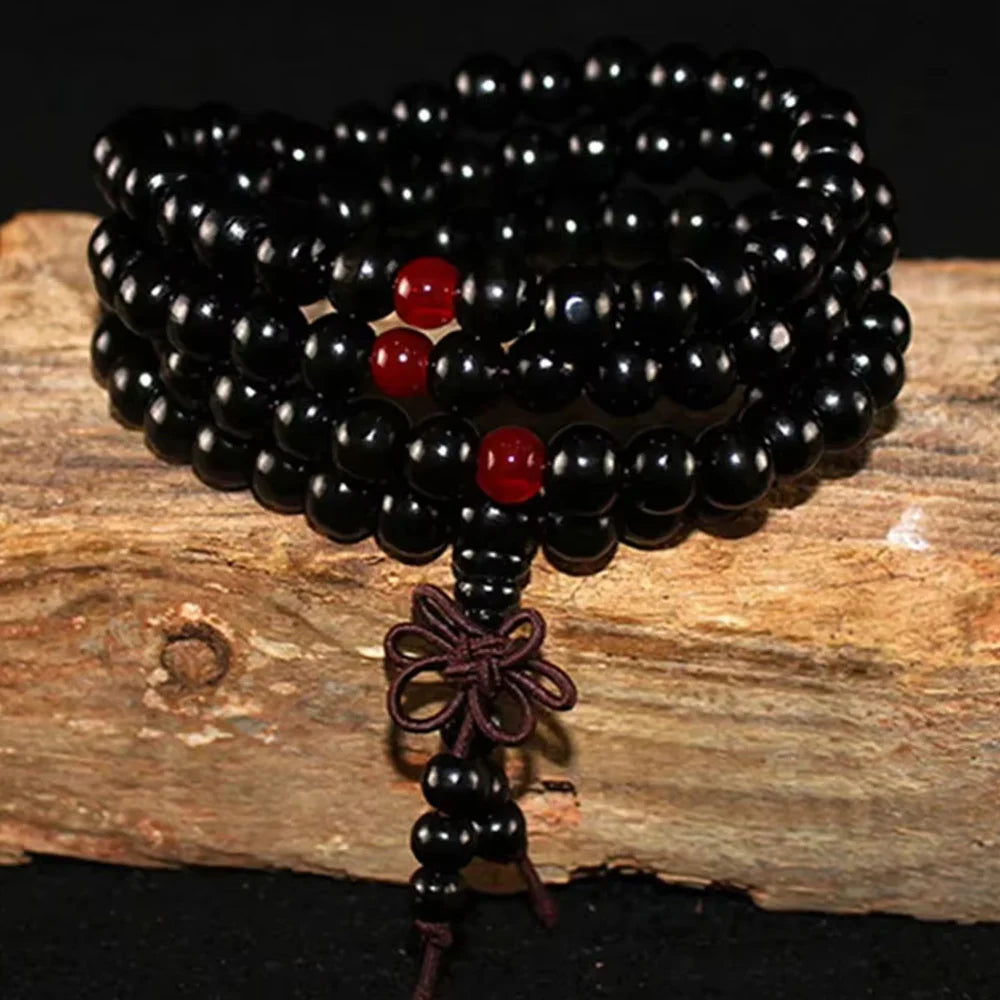 Natur Sandelholz Armband Herren Buddhist Buddha Meditation Perlenarmband Für Damen Gebet 108 Perlen Rosenkranz Hängende Dekoration