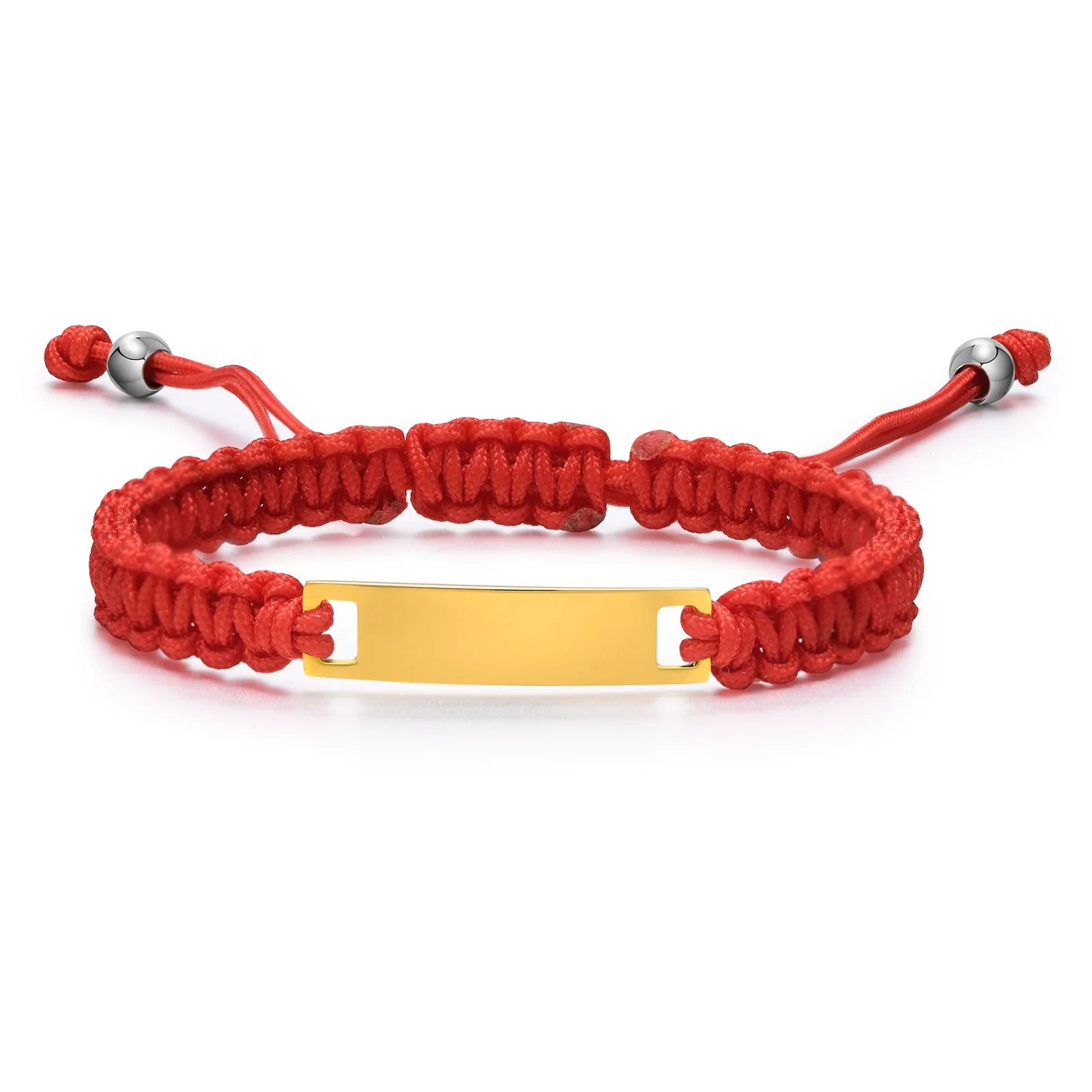 Personalisiertes Namensarmband für Mädchen Jungen Kind, Verstellbares geflochtenes Seilarmband mit individuellem ID-Tag, Graviertes Geburtstags-Weihnachtsgeschenk