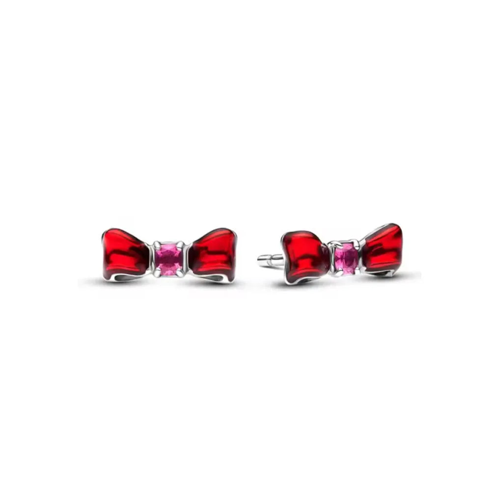 Neue S925 Silber Herz-Stein-Ohrstecker geeignet für Valentinstag, Muttertag, Jubiläumsgeschenk DIY Charm-Schmuck