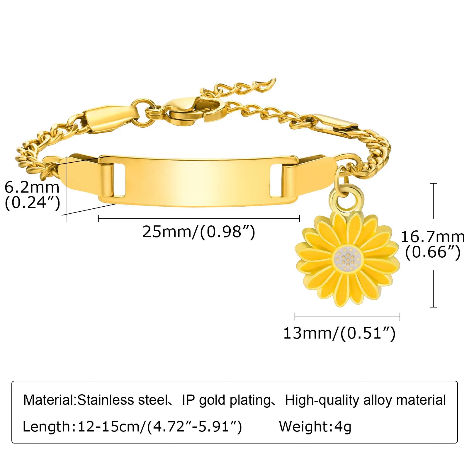 Personalisiertes Herz-Armband für kleine Mädchen/Jungen, gravierbares ID-Namensarmband, personalisiertes Edelstahlketten-Geburtstagsgeschenk