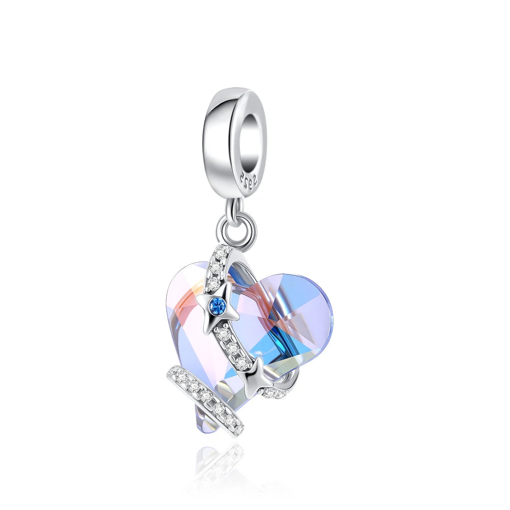 2026 925 Silber Blume, Schmetterling, Highland-Kuh, Motorrad-Anhänger passend für europäisches Original-Armband DIY Schmuck Exquisiter Schmuck