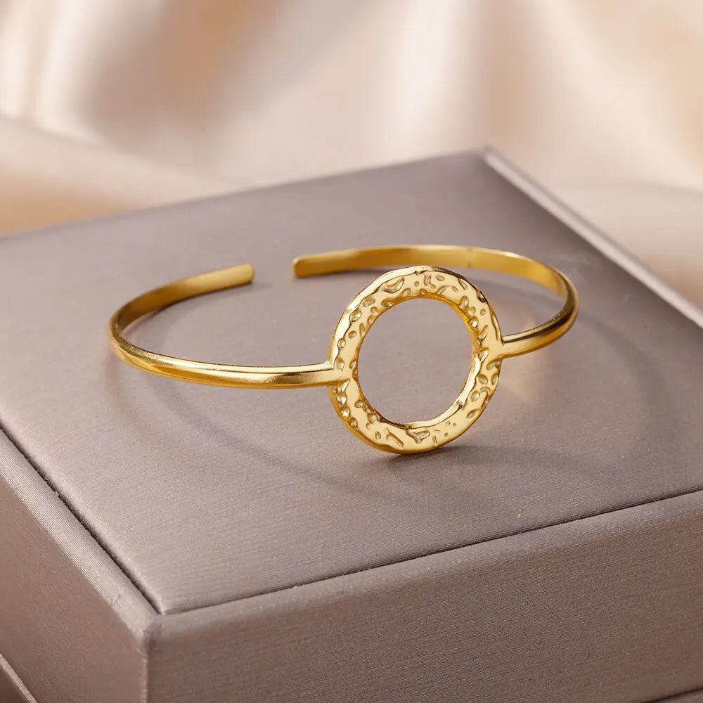 Schlangen Armreif Armband für Damen Edelstahl Vergoldet Öffnungsarmreif Tier Ästhetischer Schmuck pulseras mujer